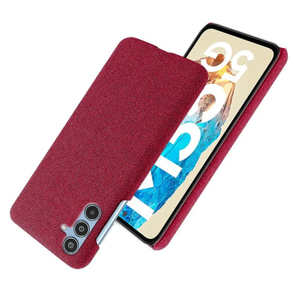 For Samsung Galaxy M35 5G Case Cloth Texture Anti-Scratch Protective PC Phone Cover