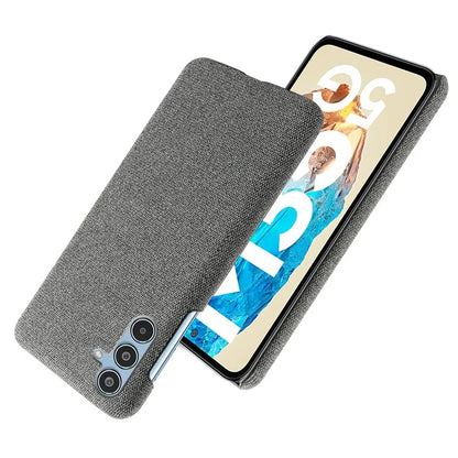 For Samsung Galaxy M35 5G Case Cloth Texture Anti-Scratch Protective PC Phone Cover