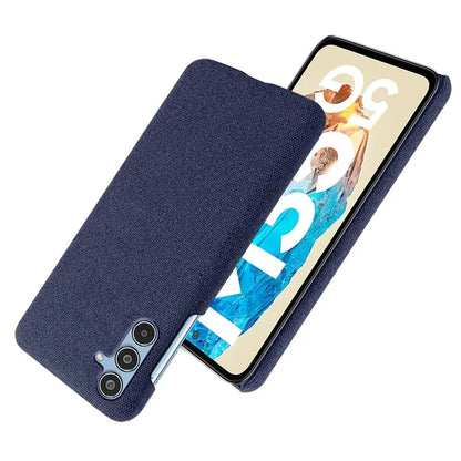 For Samsung Galaxy M35 5G Case Cloth Texture Anti-Scratch Protective PC Phone Cover