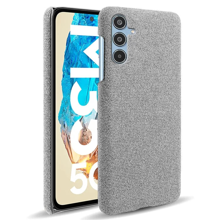 For Samsung Galaxy M35 5G Case Cloth Texture Anti-Scratch Protective PC Phone Cover