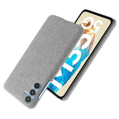 For Samsung Galaxy M35 5G Case Cloth Texture Anti-Scratch Protective PC Phone Cover