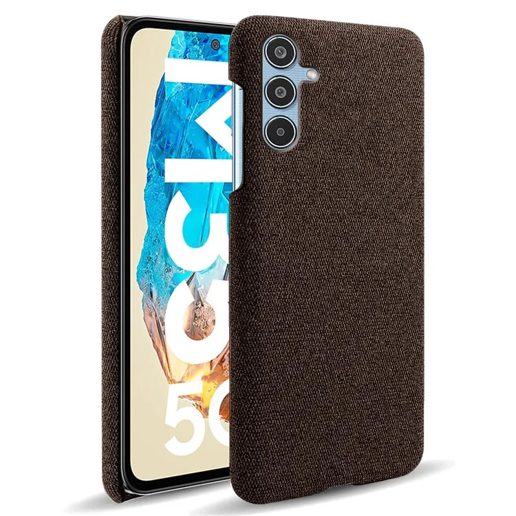For Samsung Galaxy M35 5G Case Cloth Texture Anti-Scratch Protective PC Phone Cover