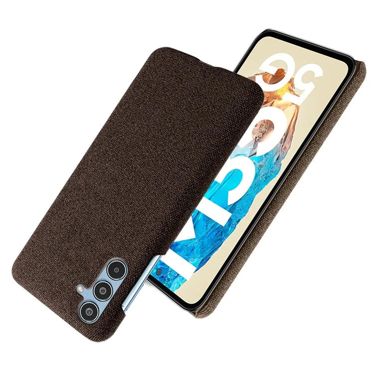 For Samsung Galaxy M35 5G Case Cloth Texture Anti-Scratch Protective PC Phone Cover