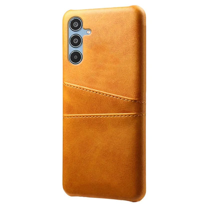 For Samsung Galaxy M35 5G Case Dual Card Slots PU Leather + Hard PC Phone Cover