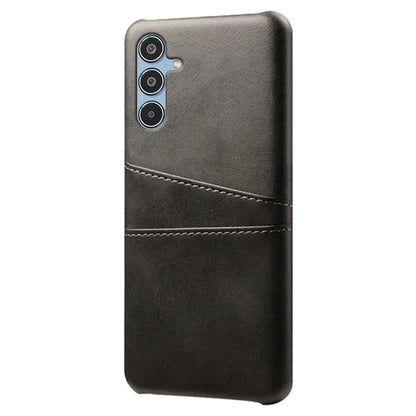 For Samsung Galaxy M35 5G Case Dual Card Slots PU Leather + Hard PC Phone Cover