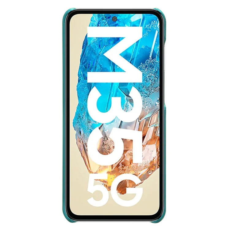 For Samsung Galaxy M35 5G Case Dual Card Slots PU Leather + Hard PC Phone Cover
