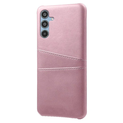 For Samsung Galaxy M35 5G Case Dual Card Slots PU Leather + Hard PC Phone Cover