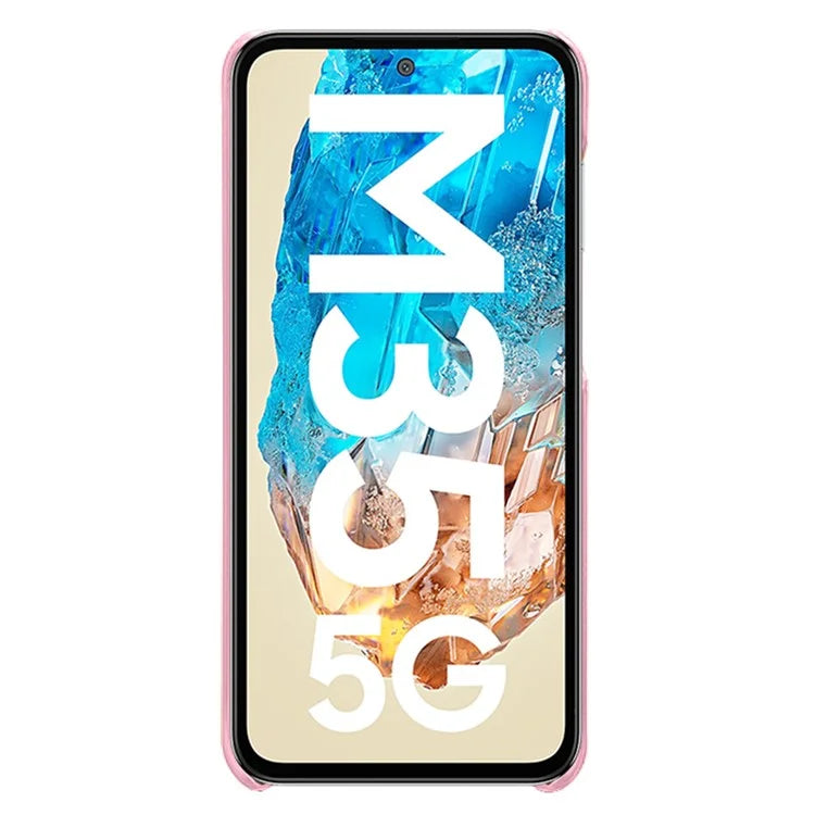For Samsung Galaxy M35 5G Case Dual Card Slots PU Leather + Hard PC Phone Cover