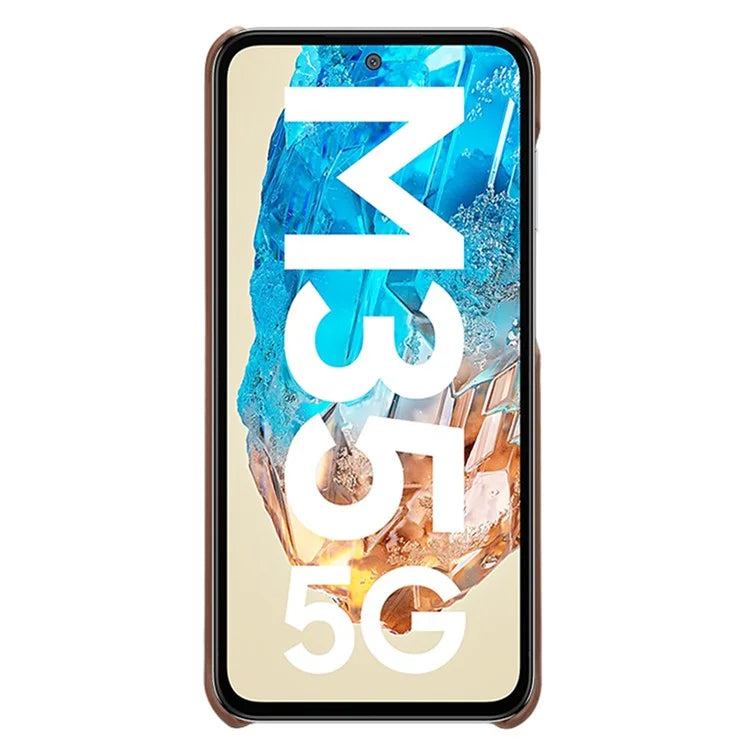 For Samsung Galaxy M35 5G Case Dual Card Slots PU Leather + Hard PC Phone Cover