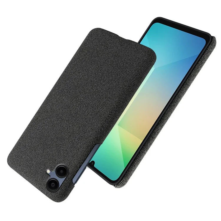 For Samsung Galaxy A06 Case Cloth Texture Anti-Scratch Protective PC Phone Cover