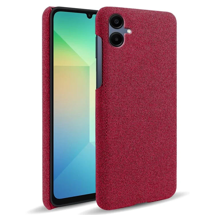 For Samsung Galaxy A06 Case Cloth Texture Anti-Scratch Protective PC Phone Cover