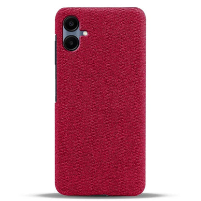For Samsung Galaxy A06 Case Cloth Texture Anti-Scratch Protective PC Phone Cover