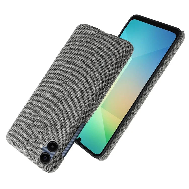 For Samsung Galaxy A06 Case Cloth Texture Anti-Scratch Protective PC Phone Cover
