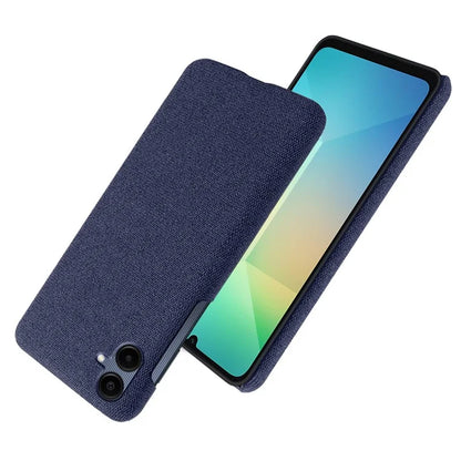 For Samsung Galaxy A06 Case Cloth Texture Anti-Scratch Protective PC Phone Cover