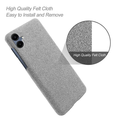 For Samsung Galaxy A06 Case Cloth Texture Anti-Scratch Protective PC Phone Cover