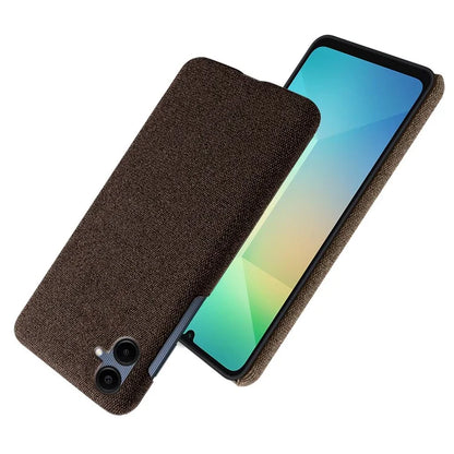 For Samsung Galaxy A06 Case Cloth Texture Anti-Scratch Protective PC Phone Cover