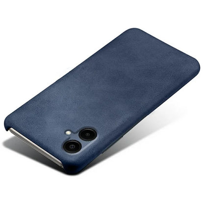 For Samsung Galaxy A06 Case Calf Texture PU Leather Hard PC Protective Phone Cover