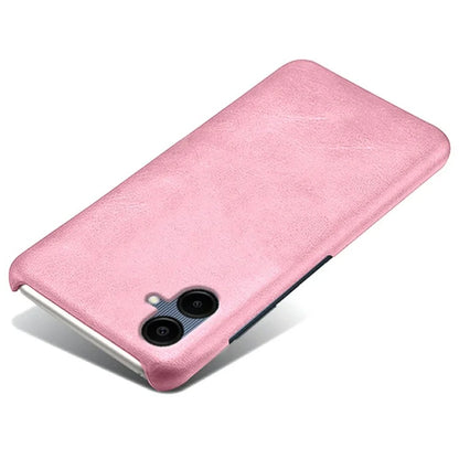 For Samsung Galaxy A06 Case Calf Texture PU Leather Hard PC Protective Phone Cover