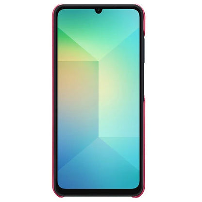 For Samsung Galaxy A06 Case Calf Texture PU Leather Hard PC Protective Phone Cover