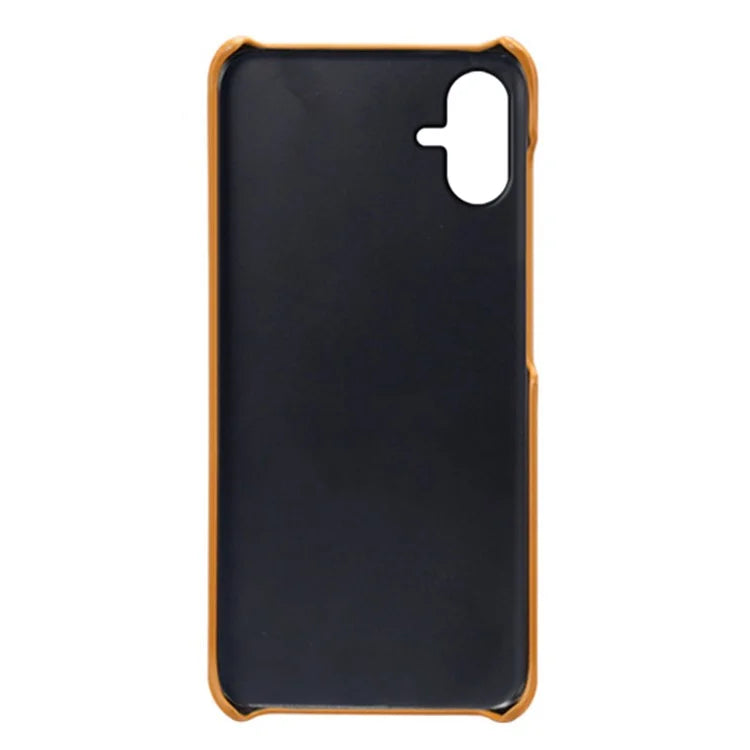 For Samsung Galaxy A06 Case Dual Card Slots PU Leather + Hard PC Phone Cover