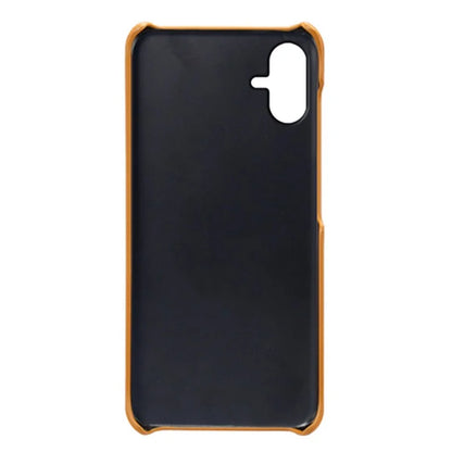 For Samsung Galaxy A06 Case Dual Card Slots PU Leather + Hard PC Phone Cover
