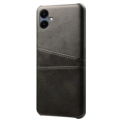 For Samsung Galaxy A06 Case Dual Card Slots PU Leather + Hard PC Phone Cover