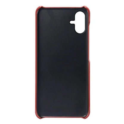 For Samsung Galaxy A06 Case Dual Card Slots PU Leather + Hard PC Phone Cover