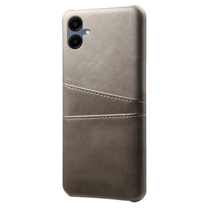 For Samsung Galaxy A06 Case Dual Card Slots PU Leather + Hard PC Phone Cover