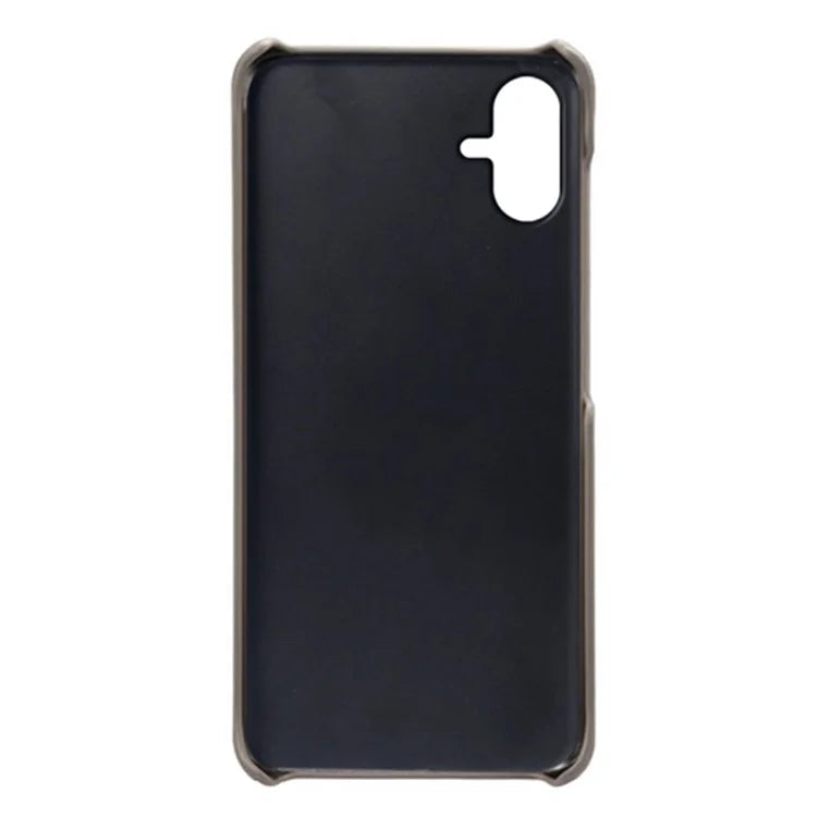For Samsung Galaxy A06 Case Dual Card Slots PU Leather + Hard PC Phone Cover