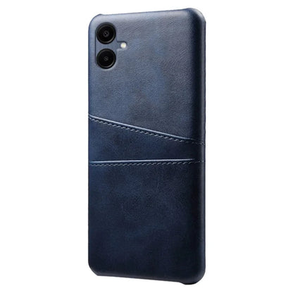 For Samsung Galaxy A06 Case Dual Card Slots PU Leather + Hard PC Phone Cover