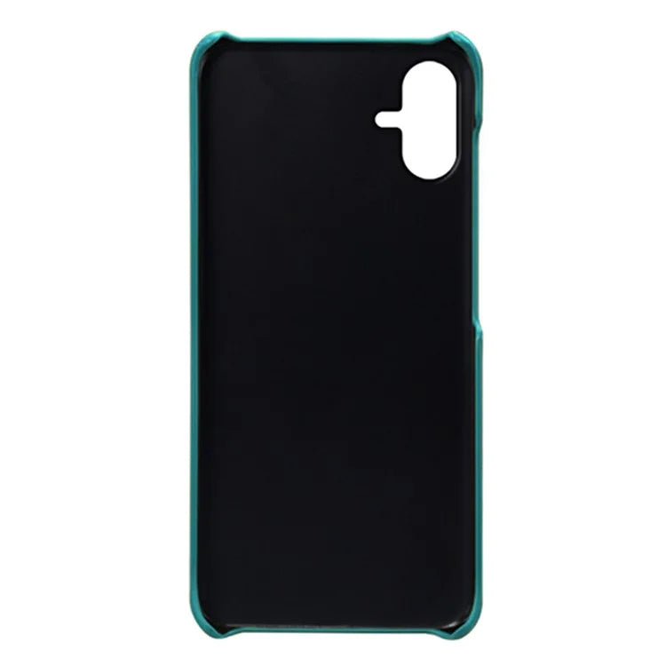 For Samsung Galaxy A06 Case Dual Card Slots PU Leather + Hard PC Phone Cover