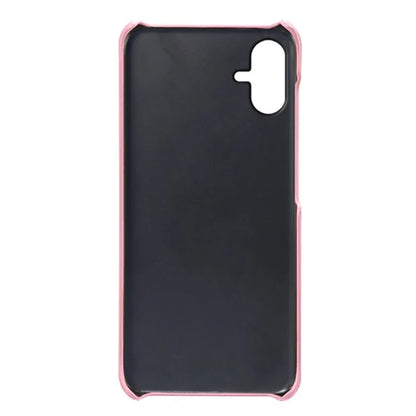 For Samsung Galaxy A06 Case Dual Card Slots PU Leather + Hard PC Phone Cover