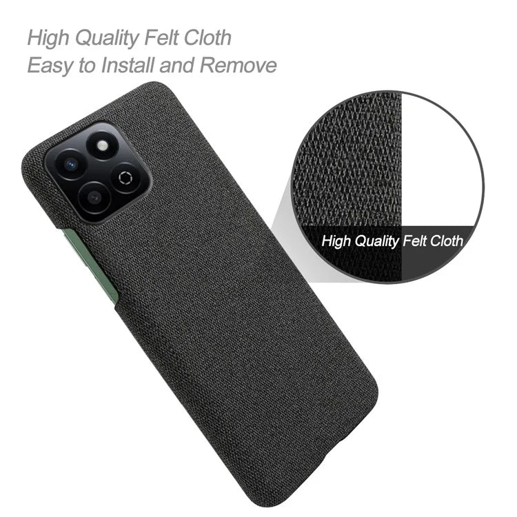 For Honor Play 60 Plus 5G Case Cloth Texture Anti-Scratch Protective PC Phone Cover