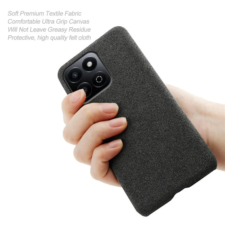 For Honor Play 60 Plus 5G Case Cloth Texture Anti-Scratch Protective PC Phone Cover