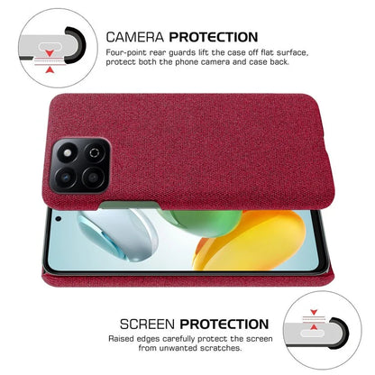 For Honor Play 60 Plus 5G Case Cloth Texture Anti-Scratch Protective PC Phone Cover