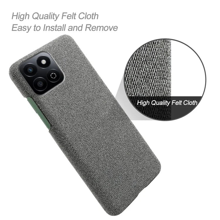 For Honor Play 60 Plus 5G Case Cloth Texture Anti-Scratch Protective PC Phone Cover