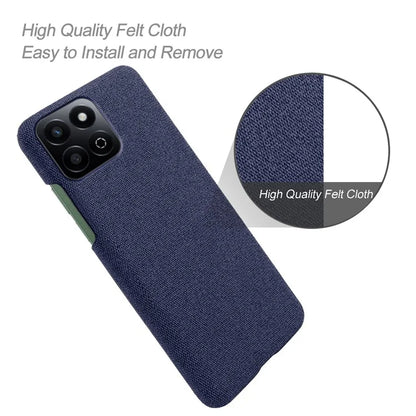 For Honor Play 60 Plus 5G Case Cloth Texture Anti-Scratch Protective PC Phone Cover