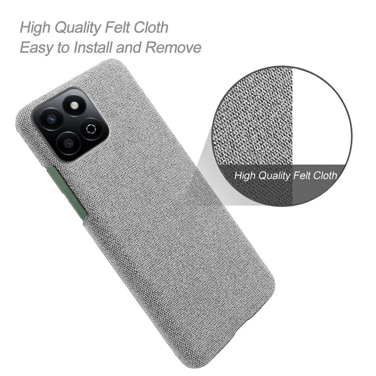 For Honor Play 60 Plus 5G Case Cloth Texture Anti-Scratch Protective PC Phone Cover