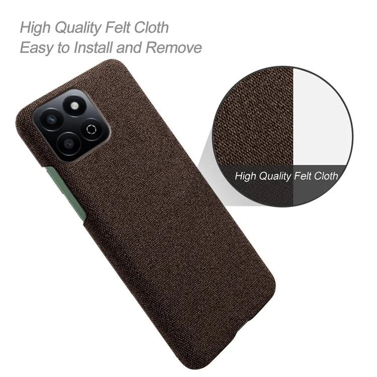 For Honor Play 60 Plus 5G Case Cloth Texture Anti-Scratch Protective PC Phone Cover