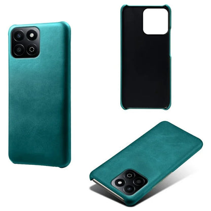 For Honor Play 60 Plus 5G Case Calf Texture PU Leather Hard PC Protective Phone Cover
