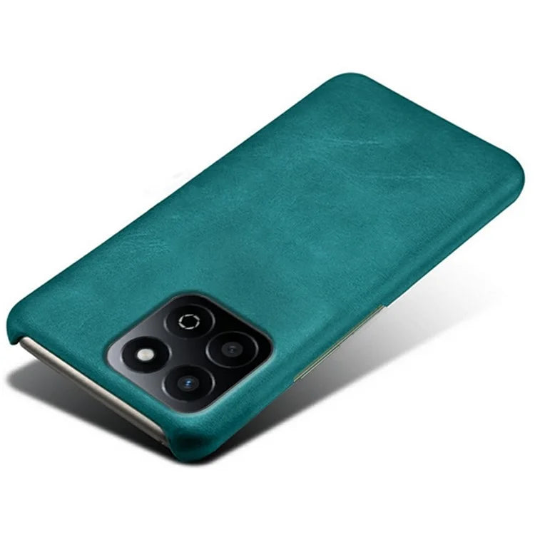 For Honor Play 60 Plus 5G Case Calf Texture PU Leather Hard PC Protective Phone Cover