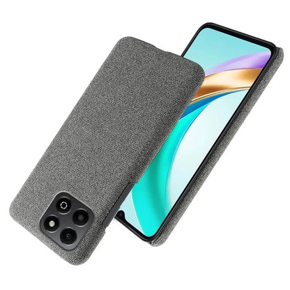 For Honor X6b 4G Case Cloth Texture Anti-Scratch Protective PC Phone Cover