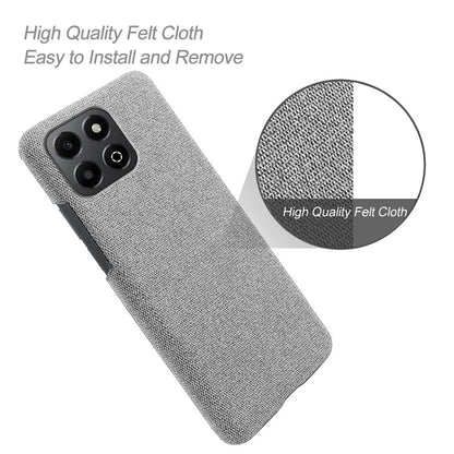 For Honor X6b 4G Case Cloth Texture Anti-Scratch Protective PC Phone Cover