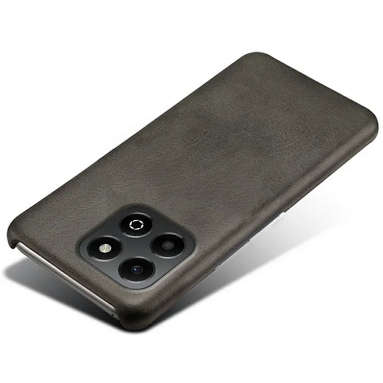 For Honor X6b 4G Case Calf Texture PU Leather Hard PC Protective Phone Cover