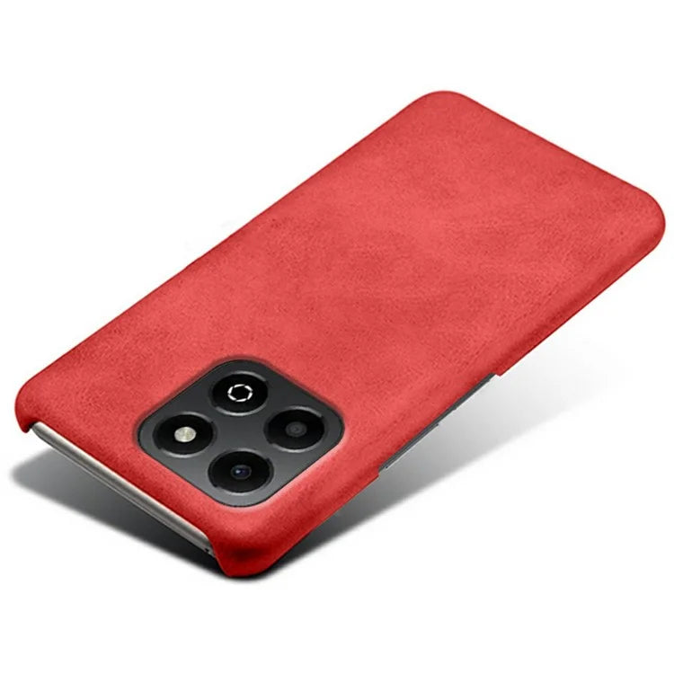 For Honor X6b 4G Case Calf Texture PU Leather Hard PC Protective Phone Cover