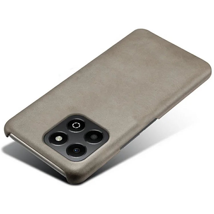 For Honor X6b 4G Case Calf Texture PU Leather Hard PC Protective Phone Cover