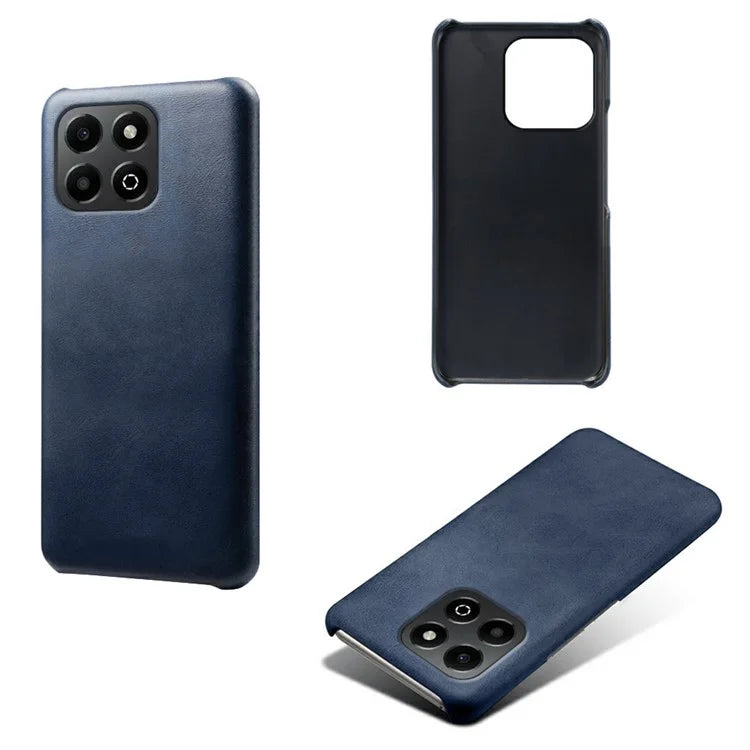 For Honor X6b 4G Case Calf Texture PU Leather Hard PC Protective Phone Cover