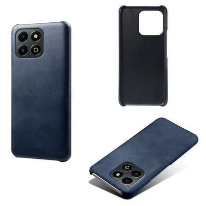 For Honor X6b 4G Case Calf Texture PU Leather Hard PC Protective Phone Cover
