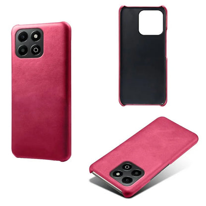 For Honor X6b 4G Case Calf Texture PU Leather Hard PC Protective Phone Cover