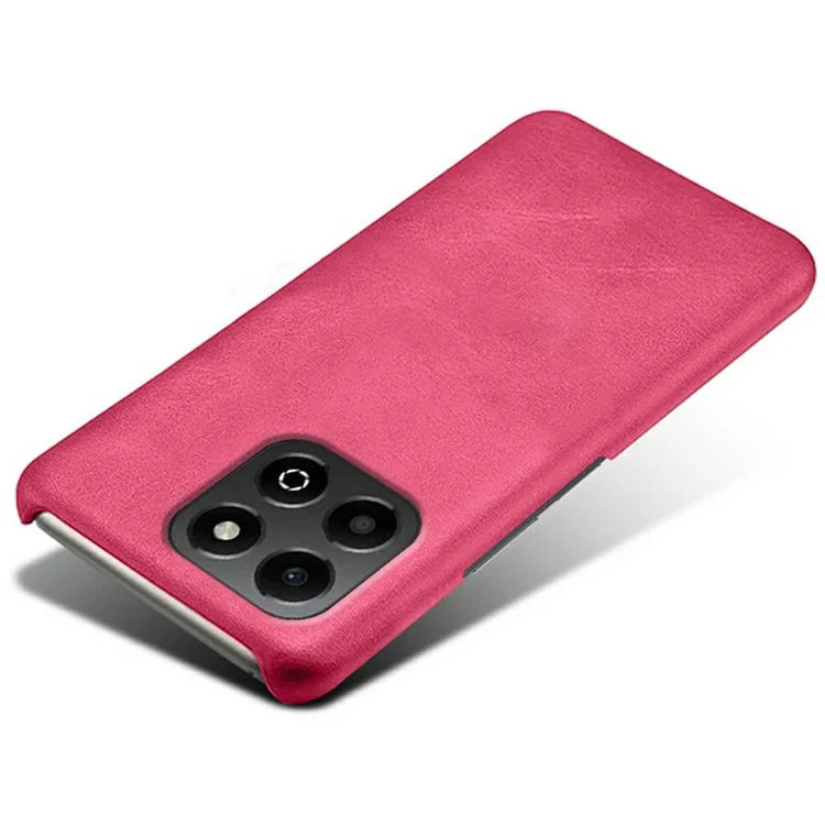 For Honor X6b 4G Case Calf Texture PU Leather Hard PC Protective Phone Cover